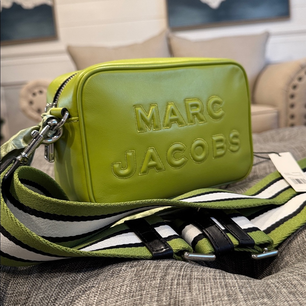 Marc Jacobs Flash Green Leather Camera Crossbody Bag - Picture 3 of 17